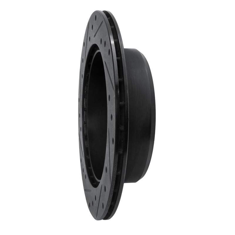 Lexus GS300 Brake Rotor (1) - Rear Right - R1 Concepts - Drilled & Slotted - Black - `92-`00